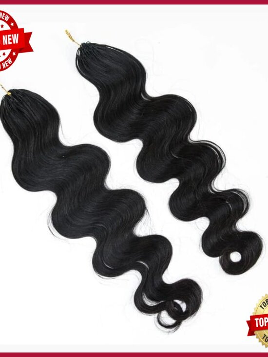 Knotless Pre-Separated Crochet Hair Extensions Body Wave 18 Inch Miracle Knots Crochet Hair Body Wave – Ywigs main image 3